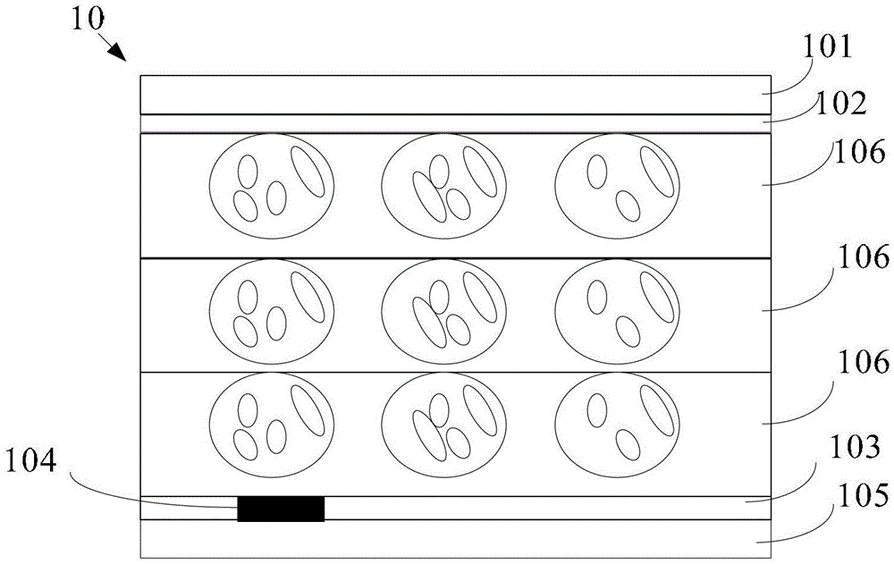 Flexible transparent LCD (Liquid Crystal Display) device and preparation method thereof