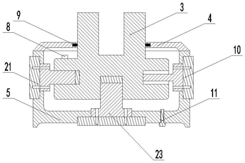 Triaxial active shock absorber based on piezoelectric effect and system thereof