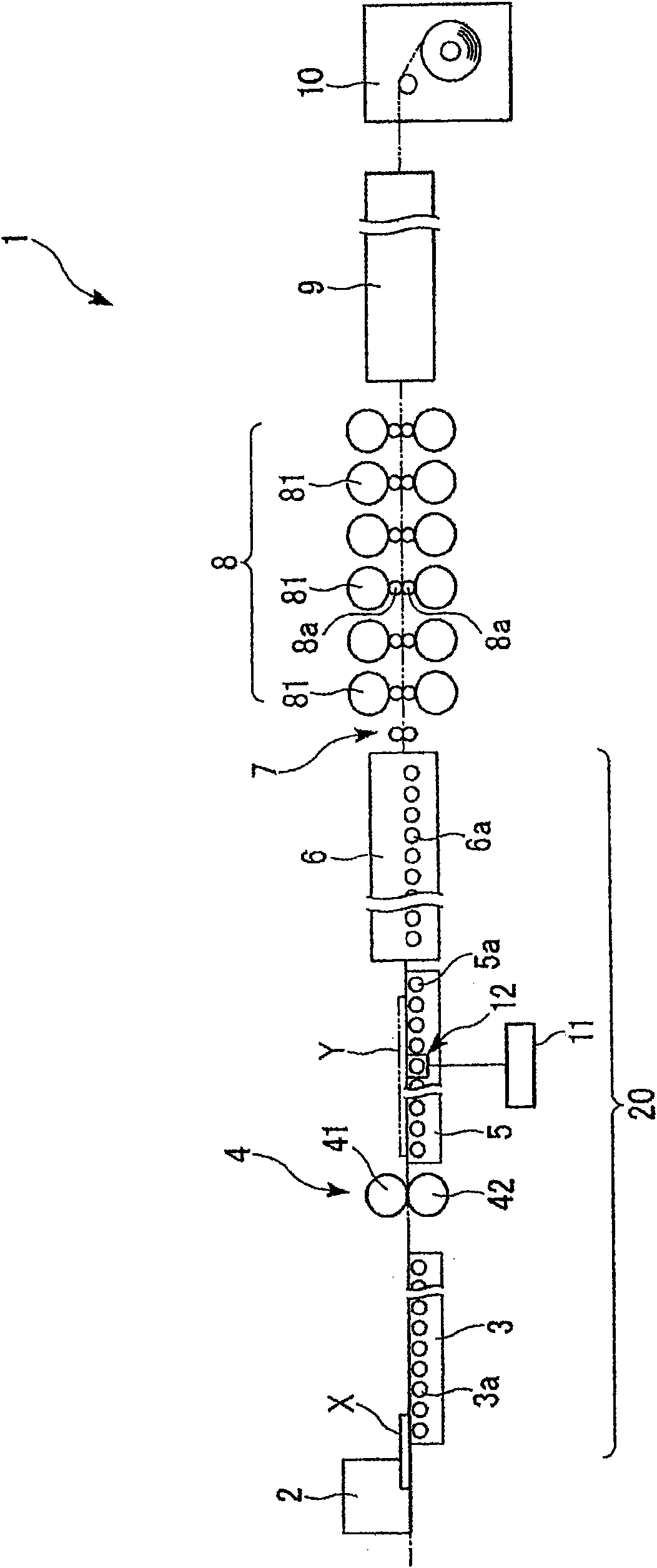 Carrying apparatus and hot-rolling apparatus, and carrying method and hot-rolling method