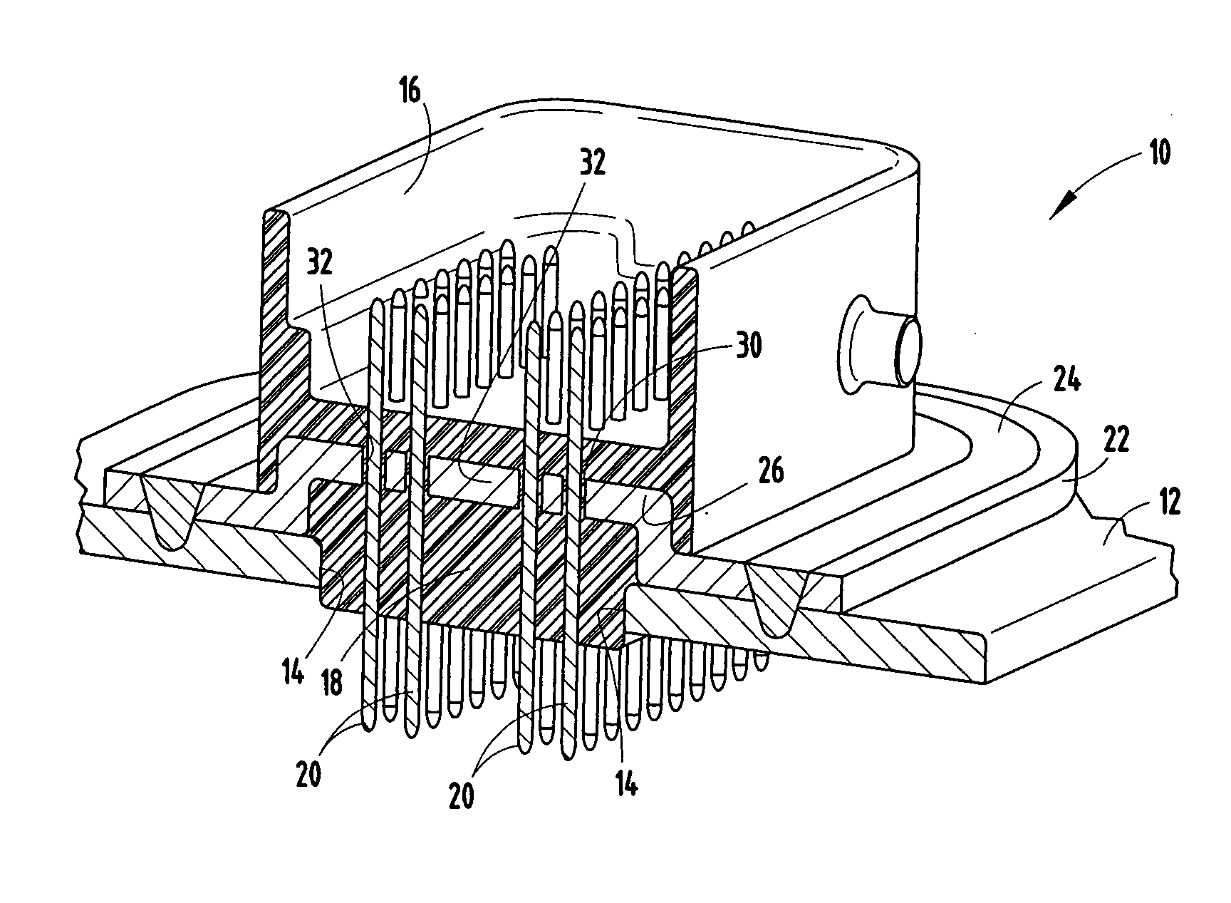 Electronic connector and method of attachment