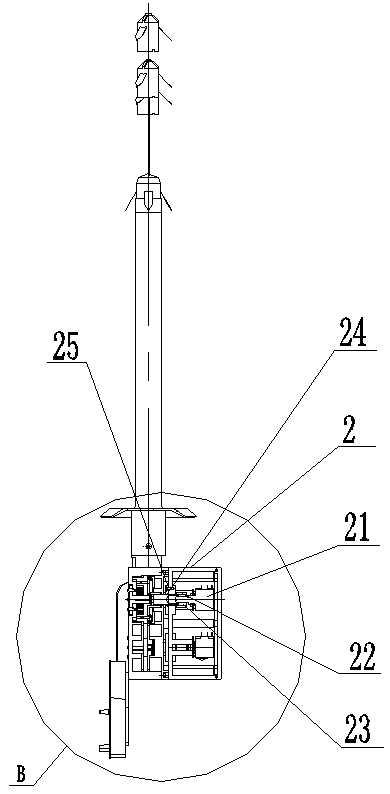 Three-base-point roof separation layer monitor