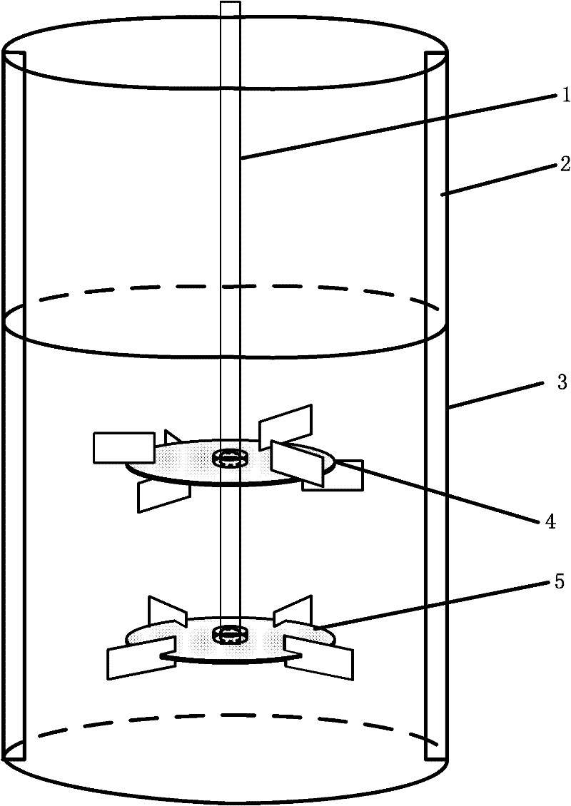 Double-layer stirring paddle combination device