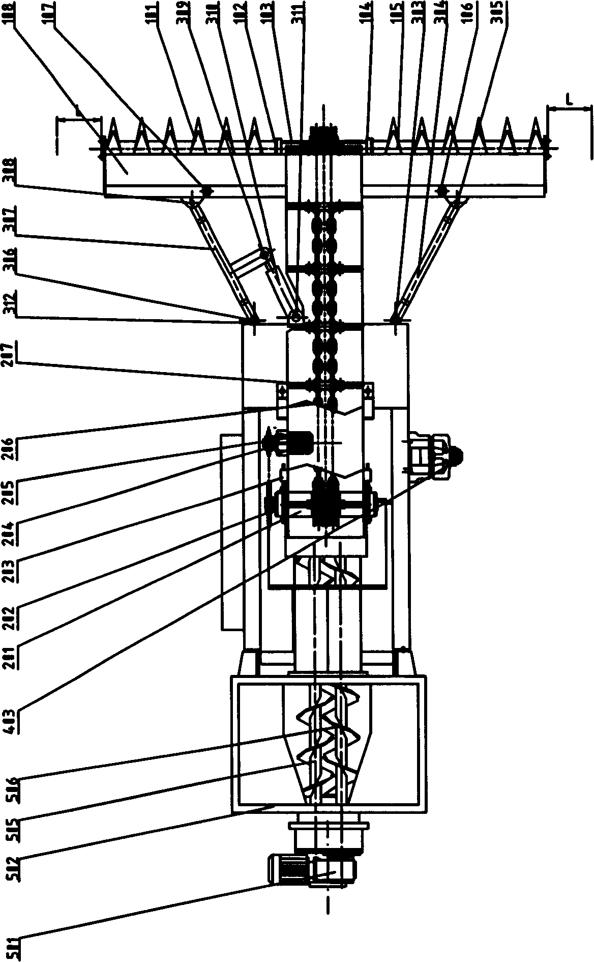 Down-hole water warehouse coal slurry digging device