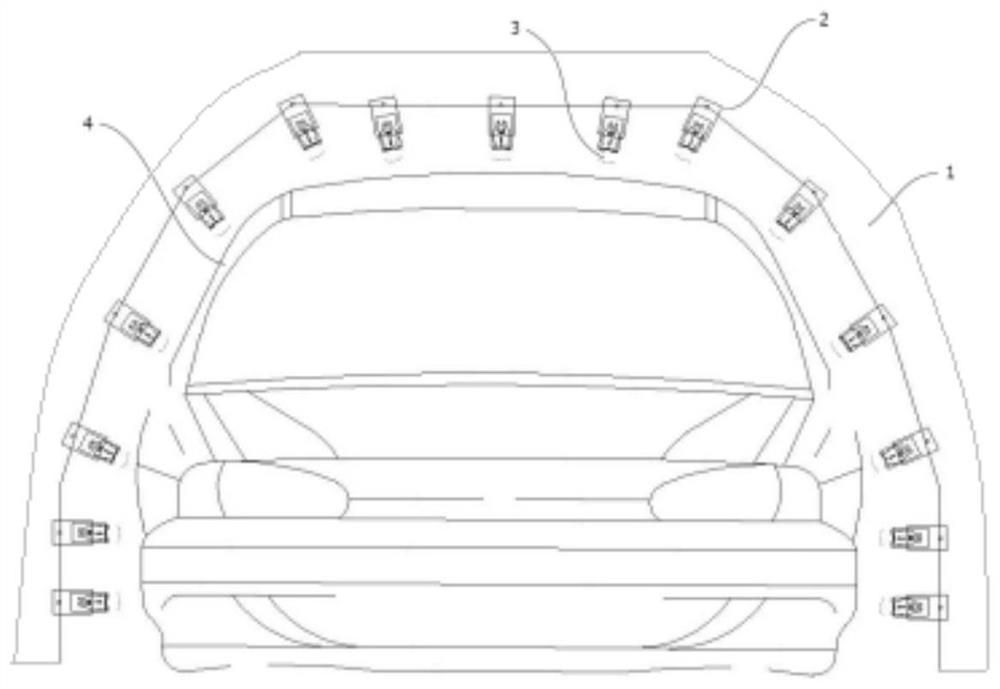 Electron beam paint quick-drying device and using method thereof