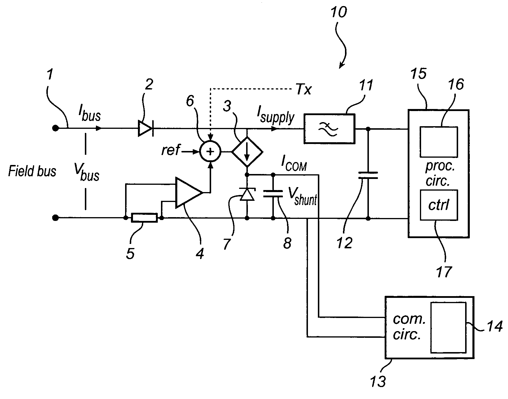 Field bus interface