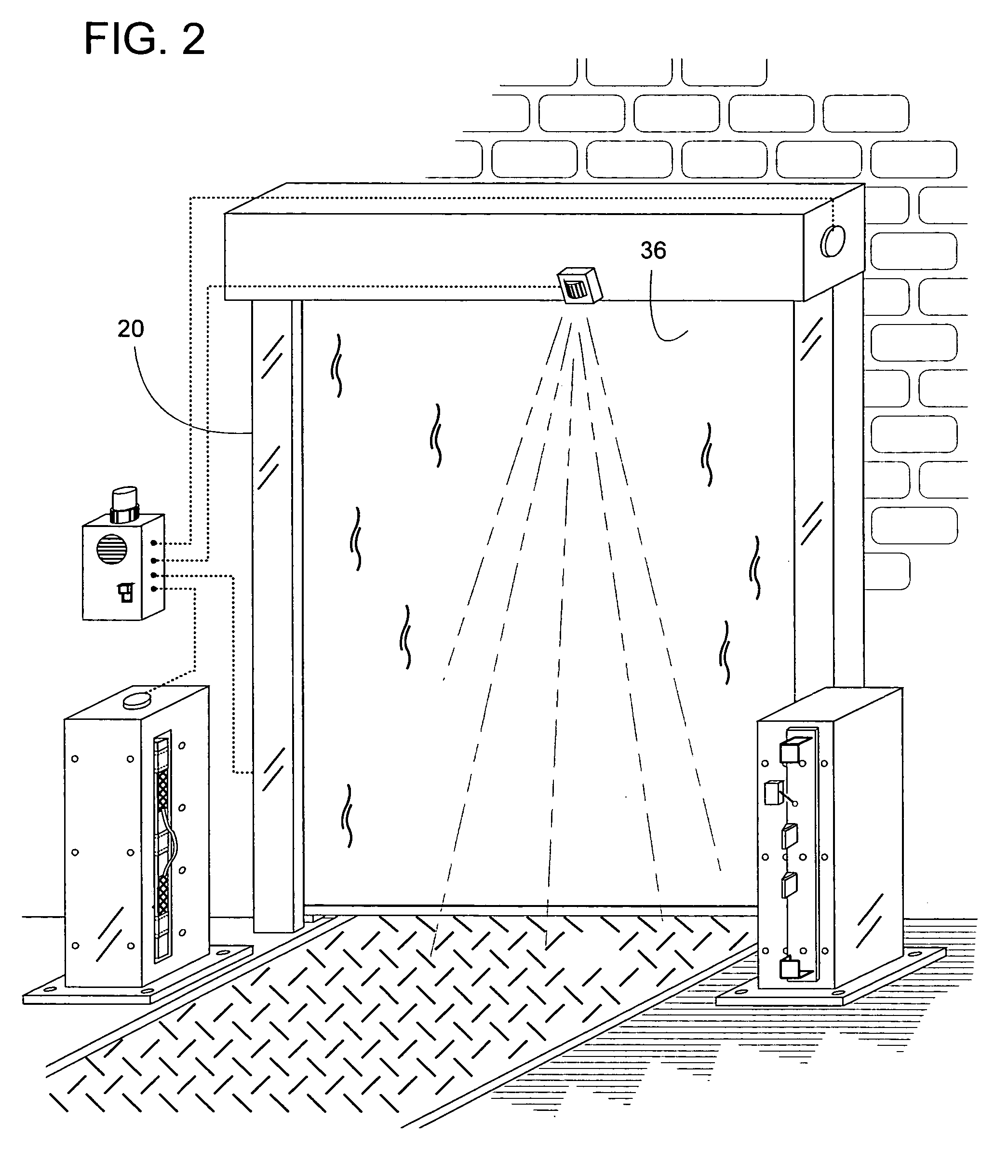 Alarm system for a loading dock