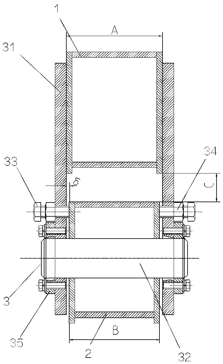 Single-girder bridge crane composite end beam