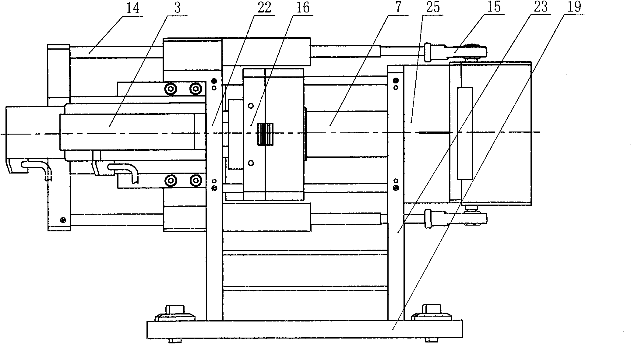 Synchronous implanting mechanism and method of commutator megohmits