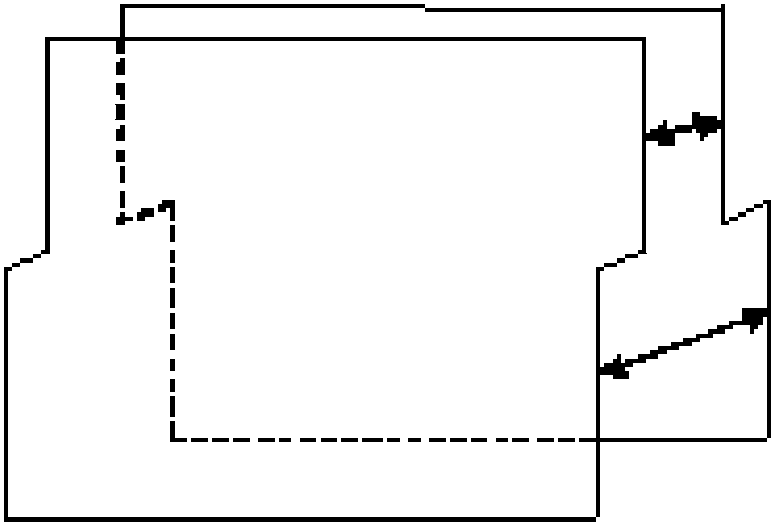 Knitting method for warp-knitted spacer fabric with different thicknesses