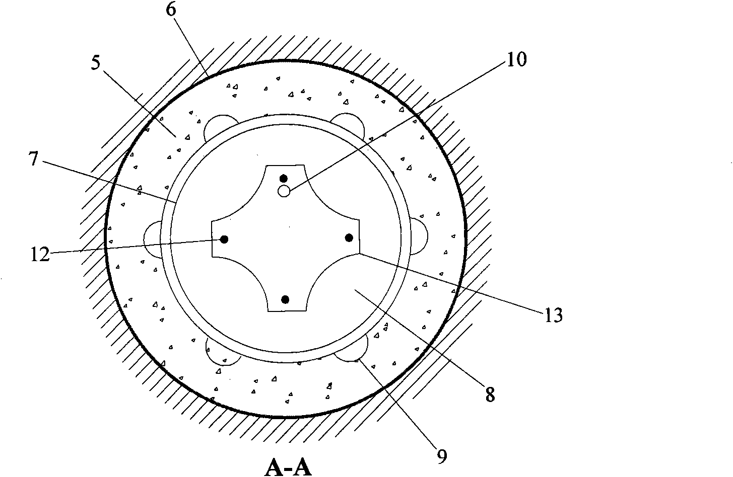 Double anchoring section prestressed anchoring system with three-layer protection and anchoring method thereof