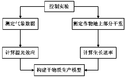 Index-linear equation-based facility crop dry matter production simulation method