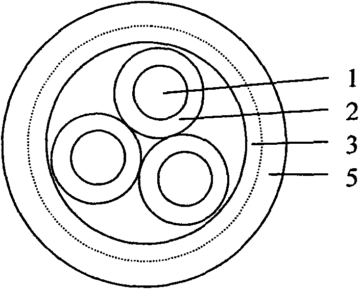 Insulating ethylene propylene rubber LSOH electric power or control cable for ships and warships and processing method thereof