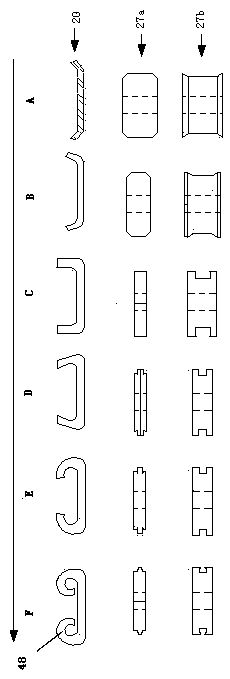 Production line and method for metal dustpan hand-carry beam