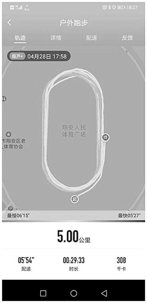 Running track algorithm based on satellite positioning