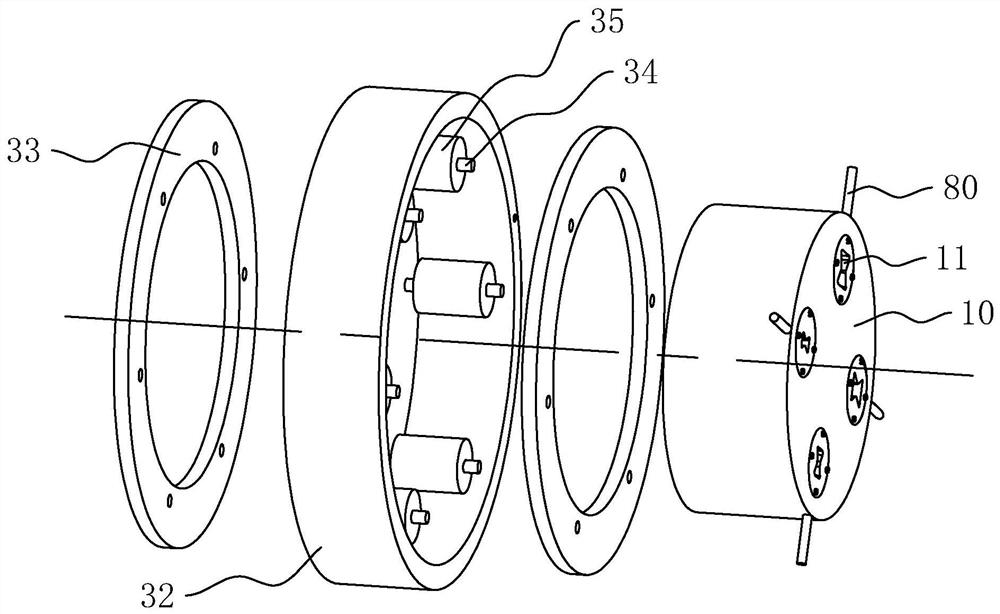 Drawing machine mold core replacement device and using method thereof