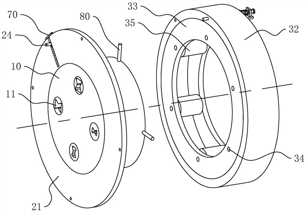 Drawing machine mold core replacement device and using method thereof