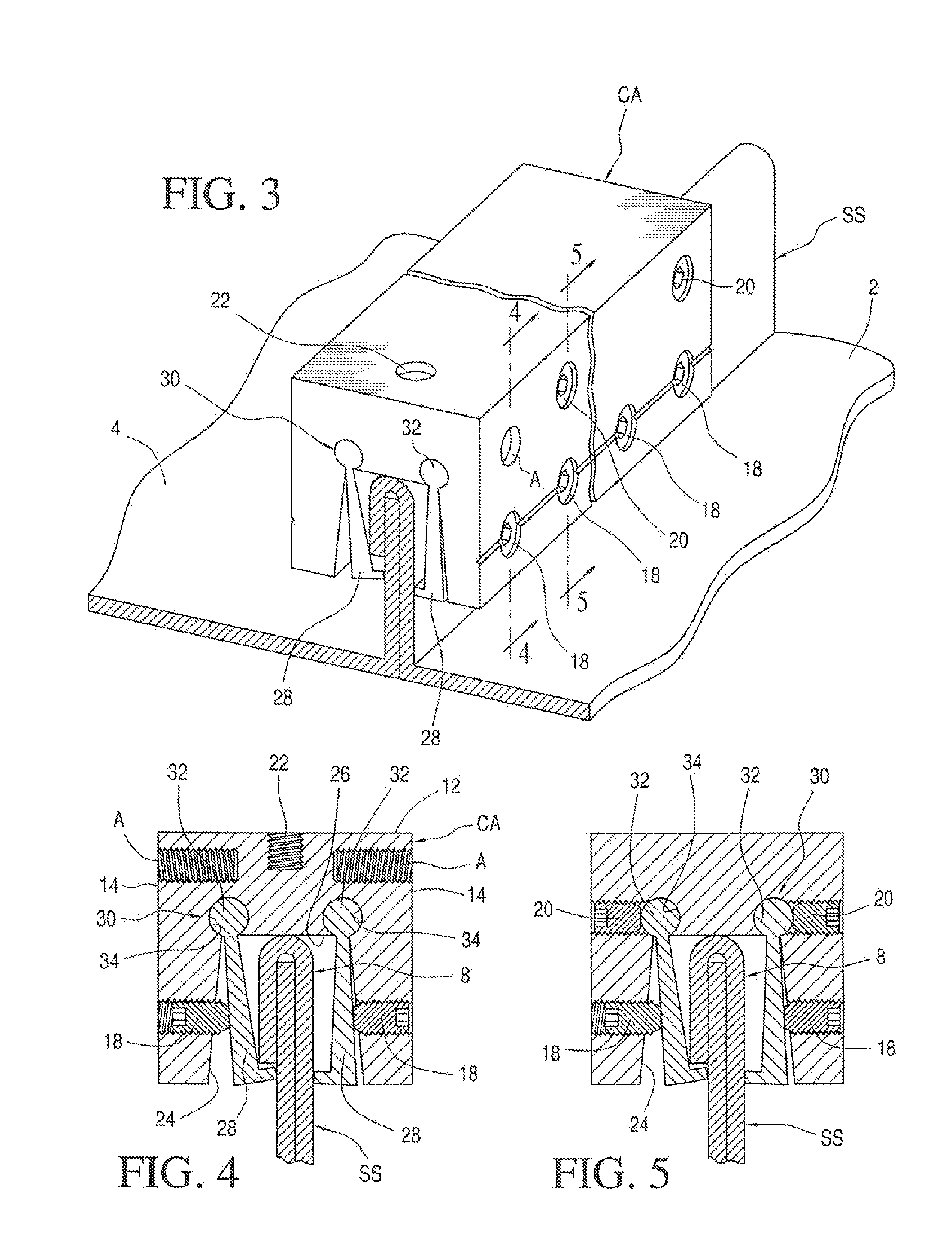 Flanged material and standing seam clamp