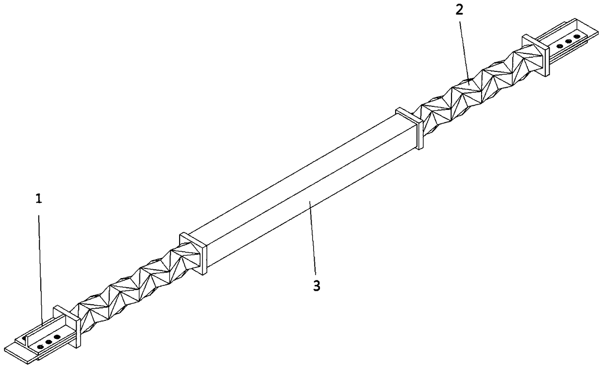 A Buckling Induced Brace with Two-way Helical Induced Units at the End