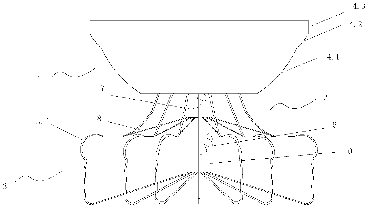 Left auricle plugging device