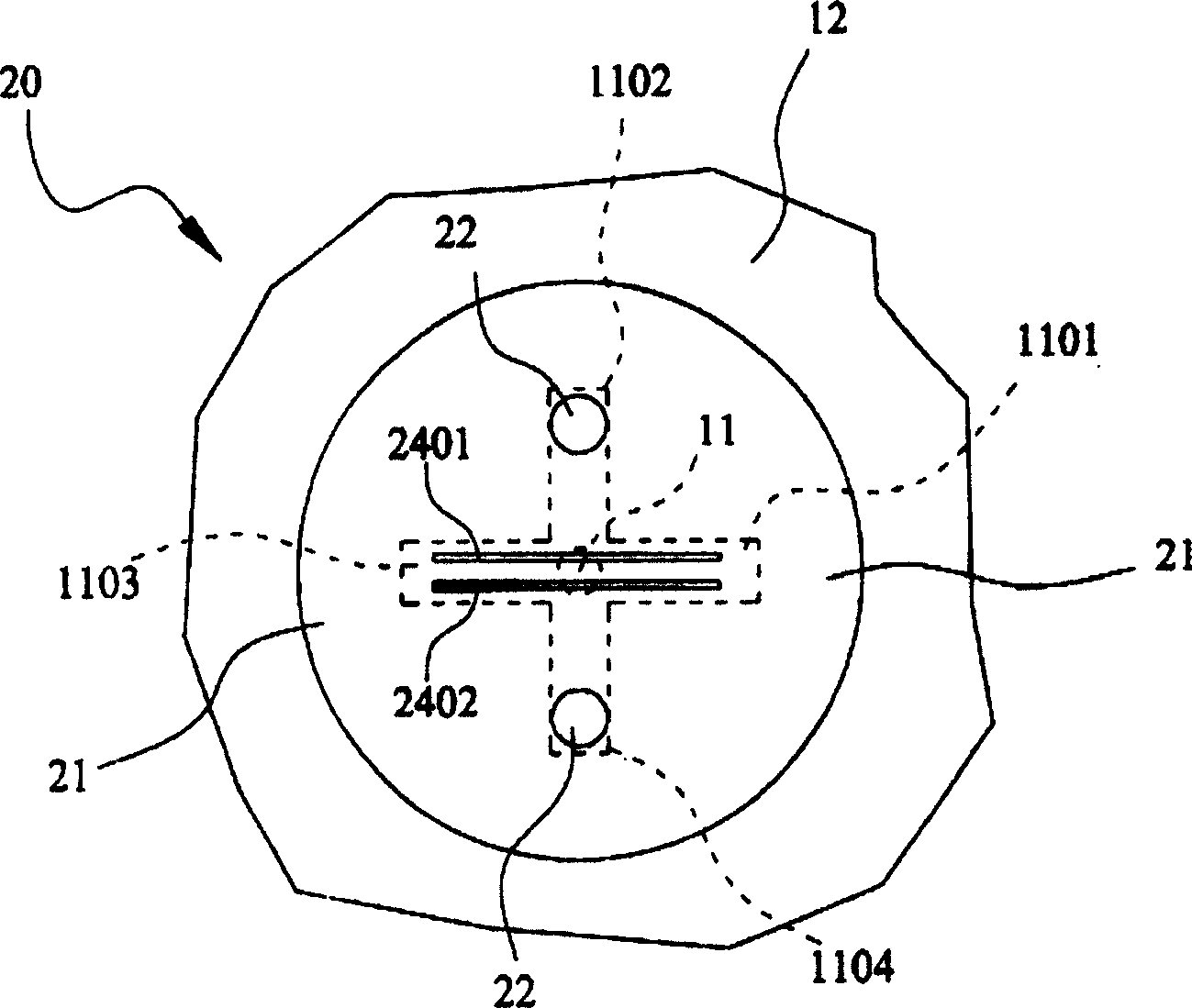 Pressure regulator for ink-jetting pen