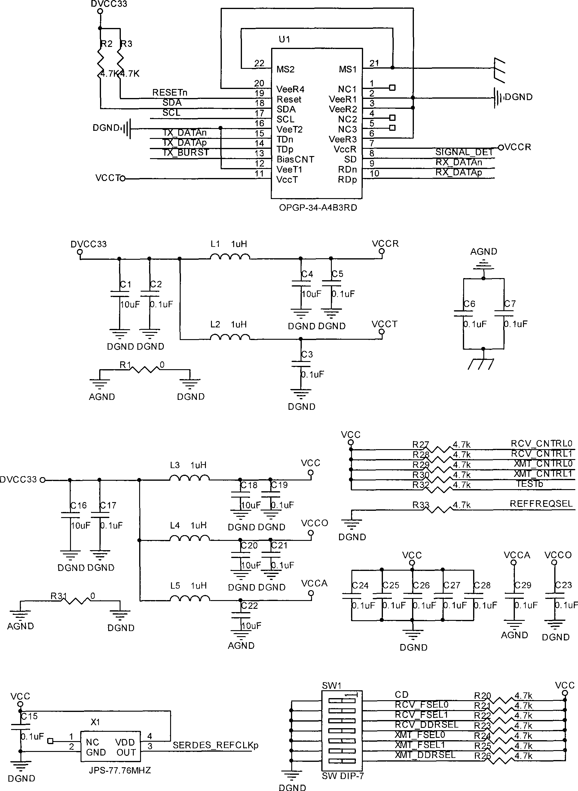 Hardware platform system of GPON ONU system designed based on FPGA