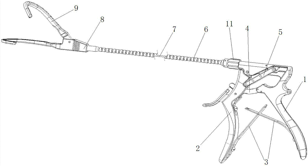 Minimally invasive hemostatic forceps convenient to assemble and disassemble