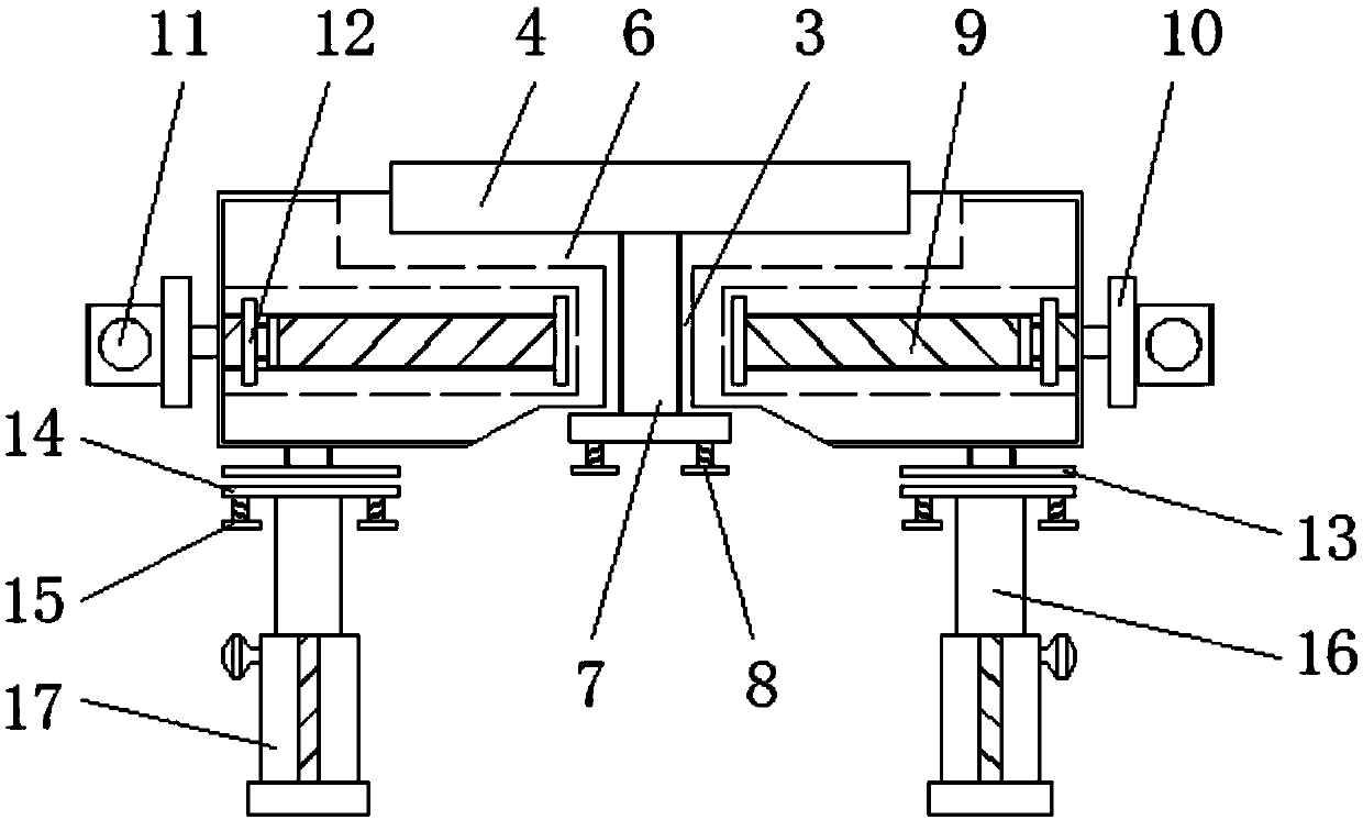 Industrial 3D simulation machine tool structure convenient to dismount and adjust