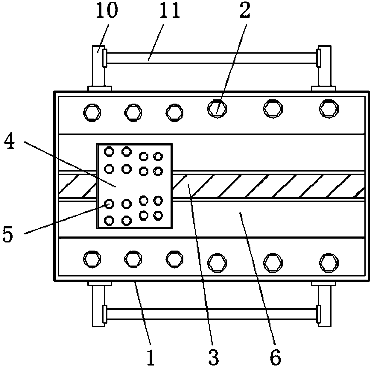 Industrial 3D simulation machine tool structure convenient to dismount and adjust