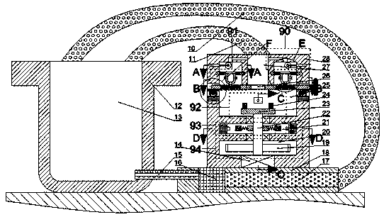 Water saving sampling type water source purifying device