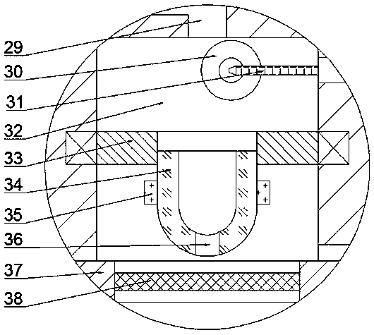 Water saving sampling type water source purifying device