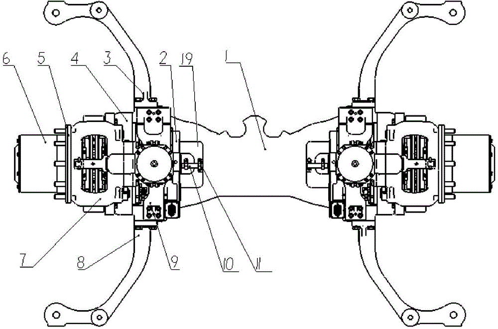 Wheel side motor driving system and wheel side motor driving axle