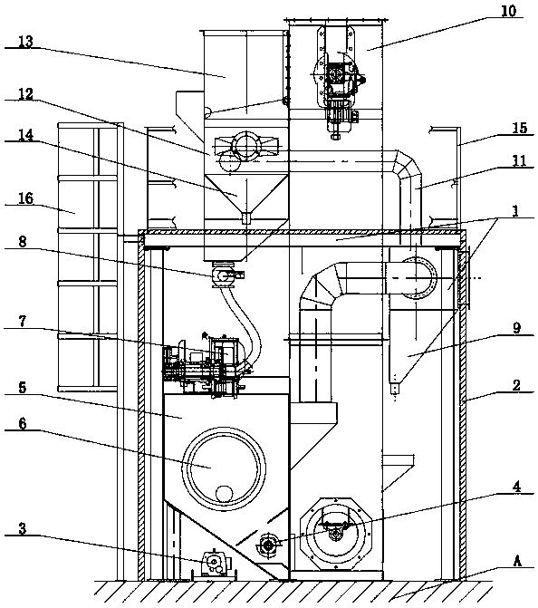 Pipeline shot blasting derusting machine