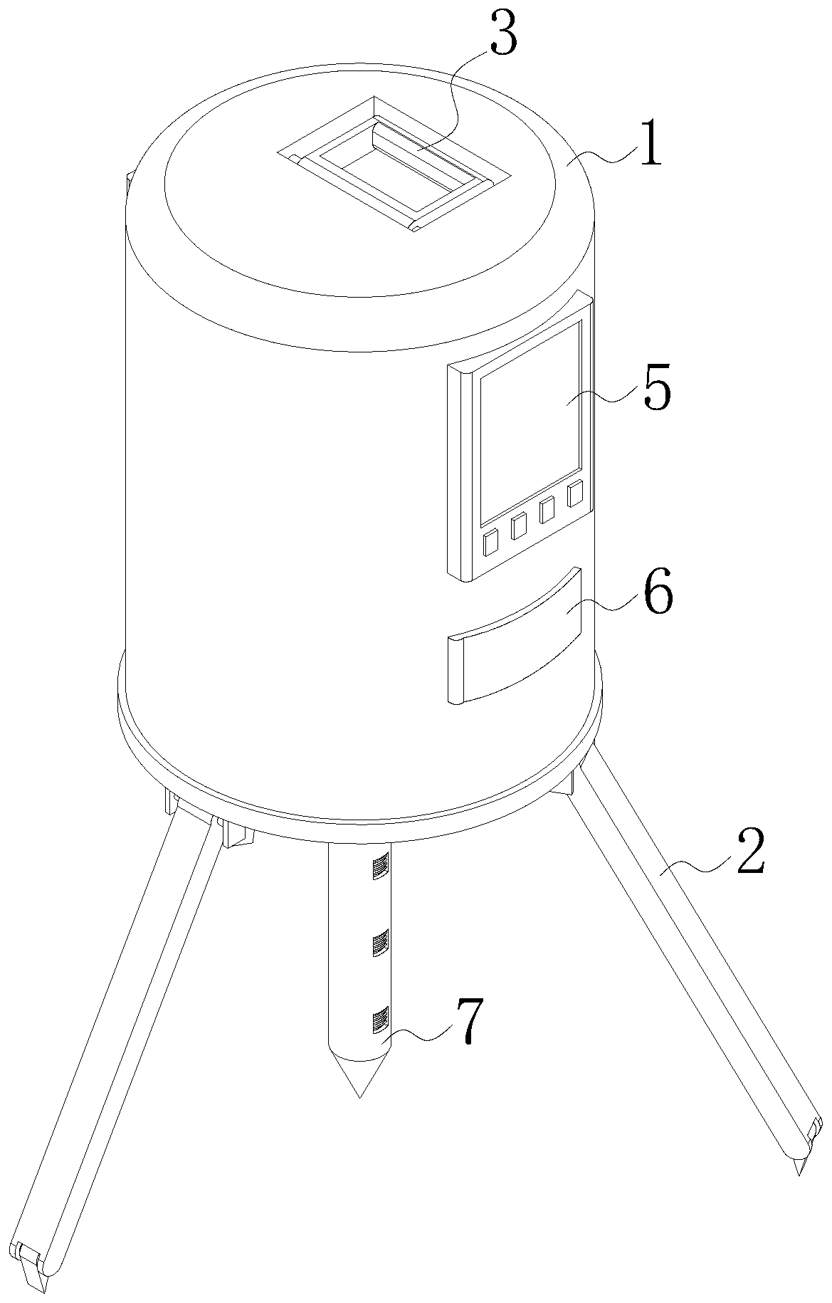 Agricultural soil pollution degree detection device