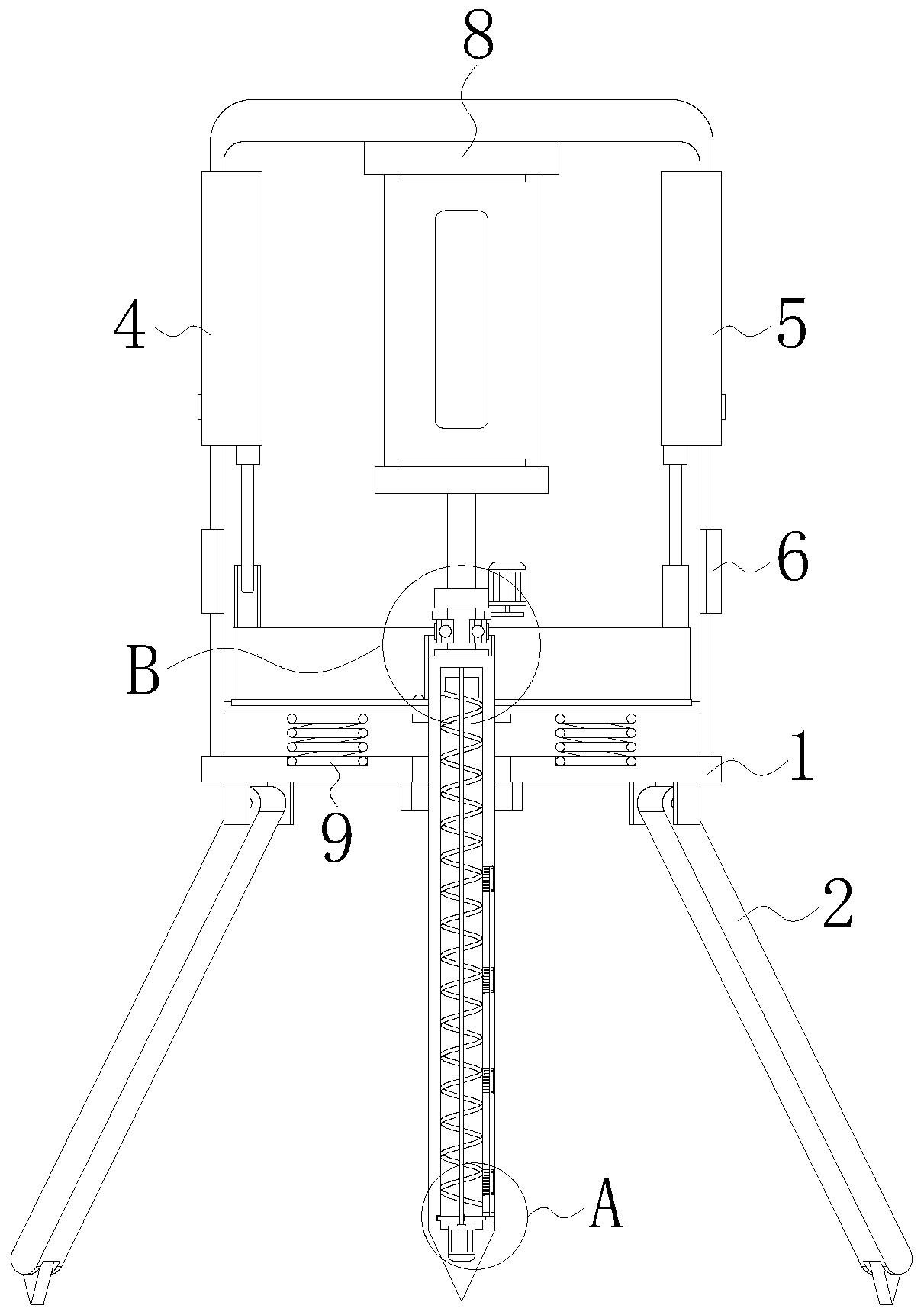 Agricultural soil pollution degree detection device