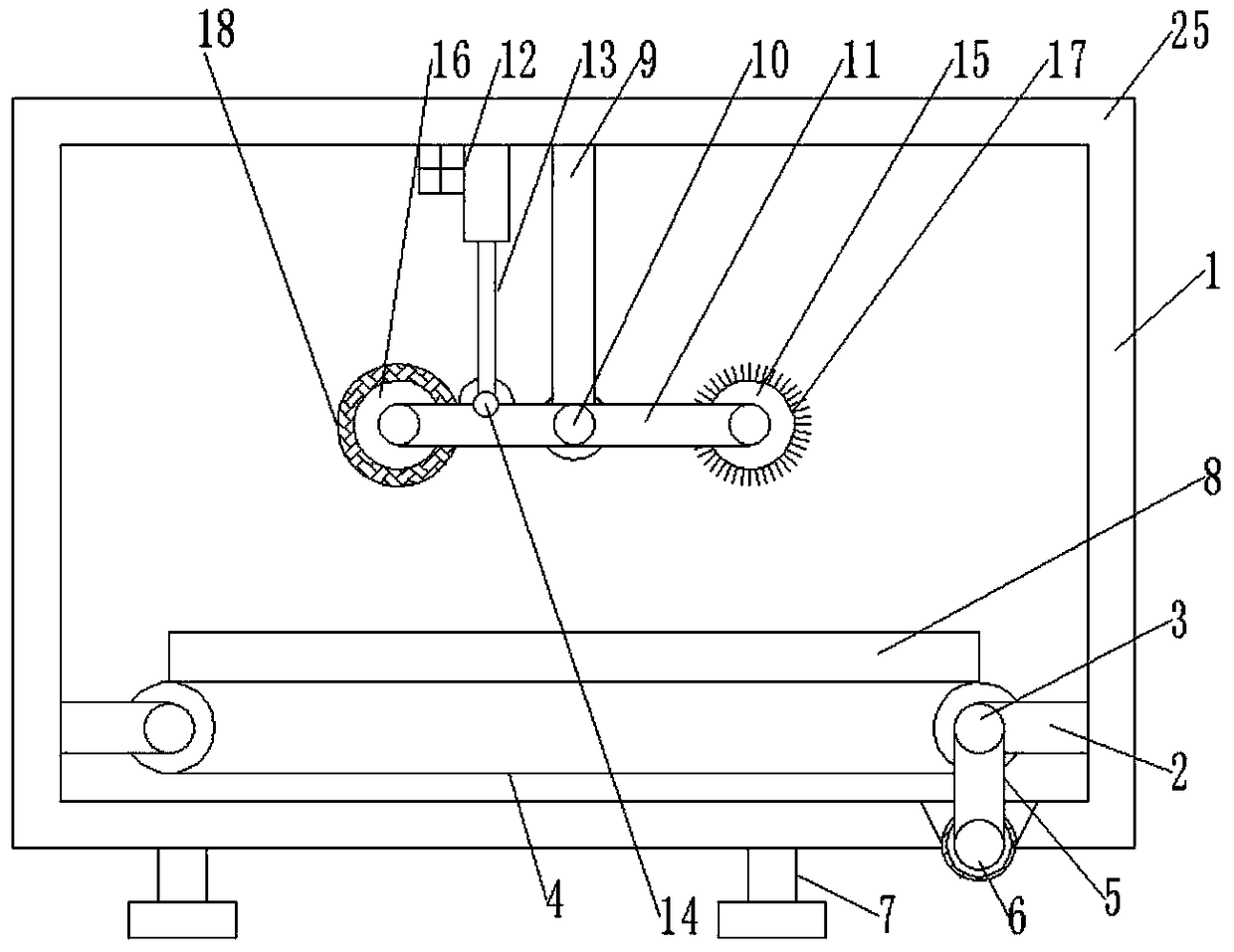 Automatic cleaning device used for production of electronic products