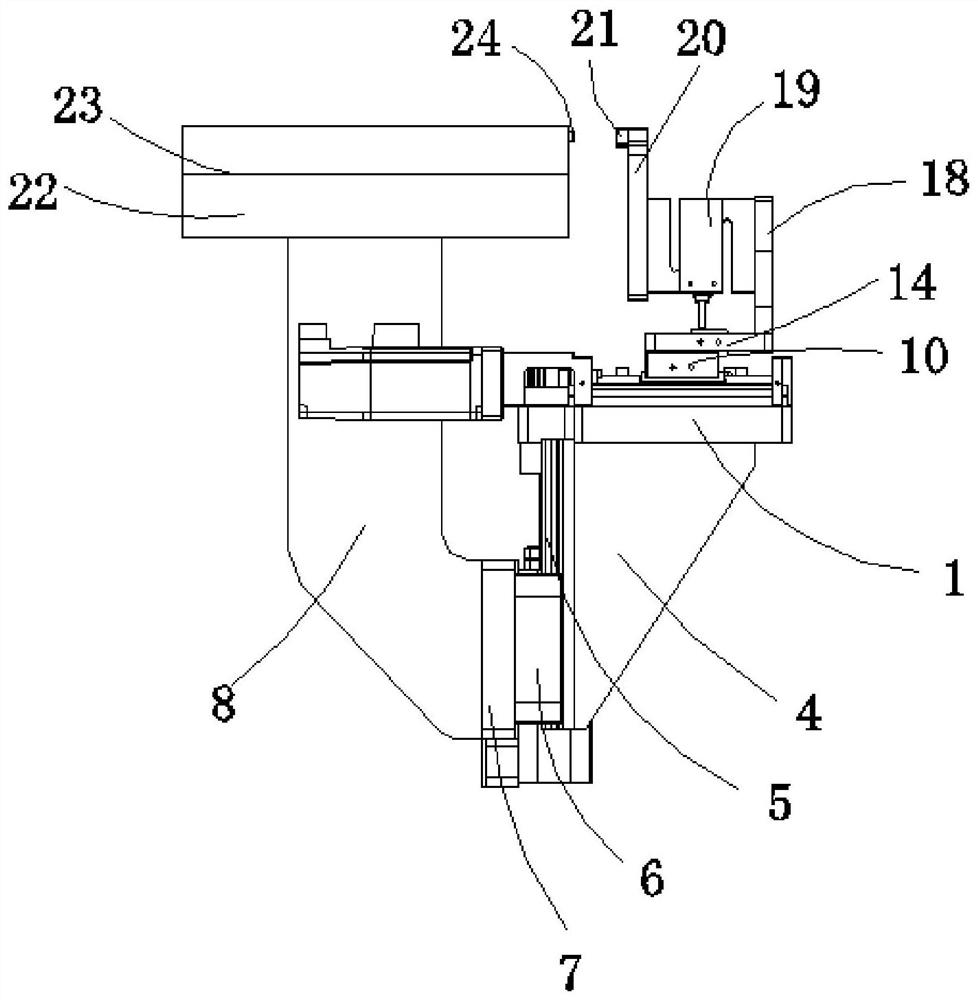 Pressing device for pressing long-strip-shaped plastic label to side face of furniture plate