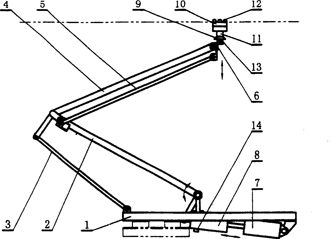 Double-wire powering trolleybus pantograph with damping spring barrel