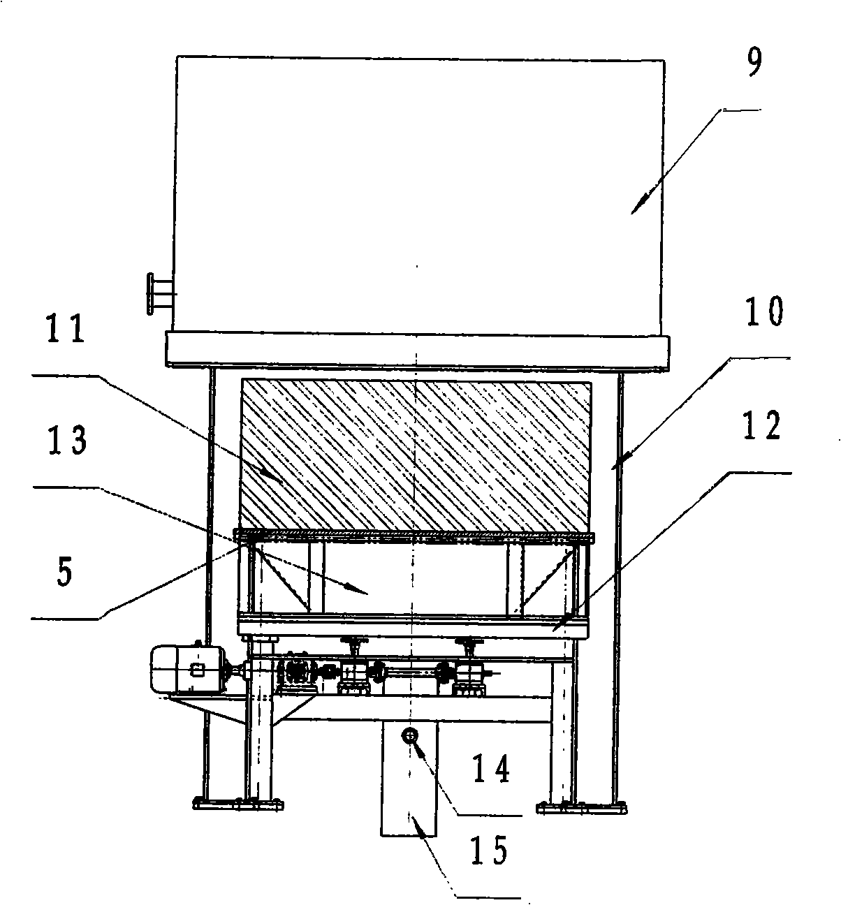 Ignition method and apparatus of product line for sintering porcelain granule