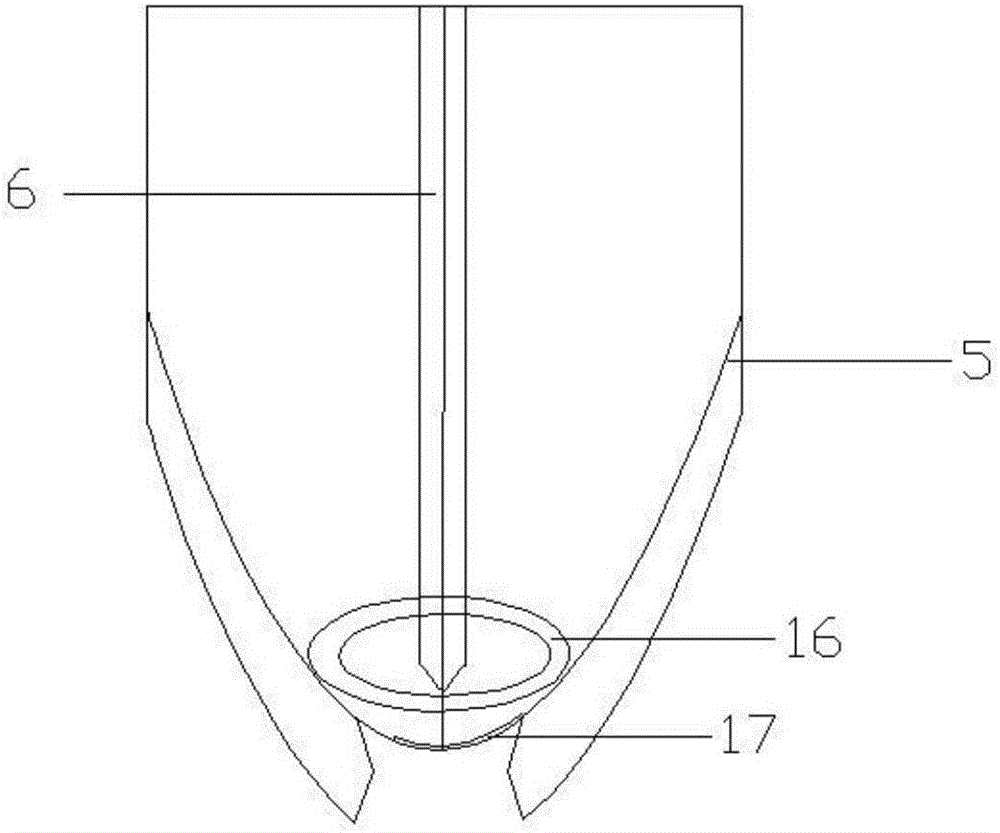 Implantation and recovery device for adsorption wire by surface geochemical exploration, and use method