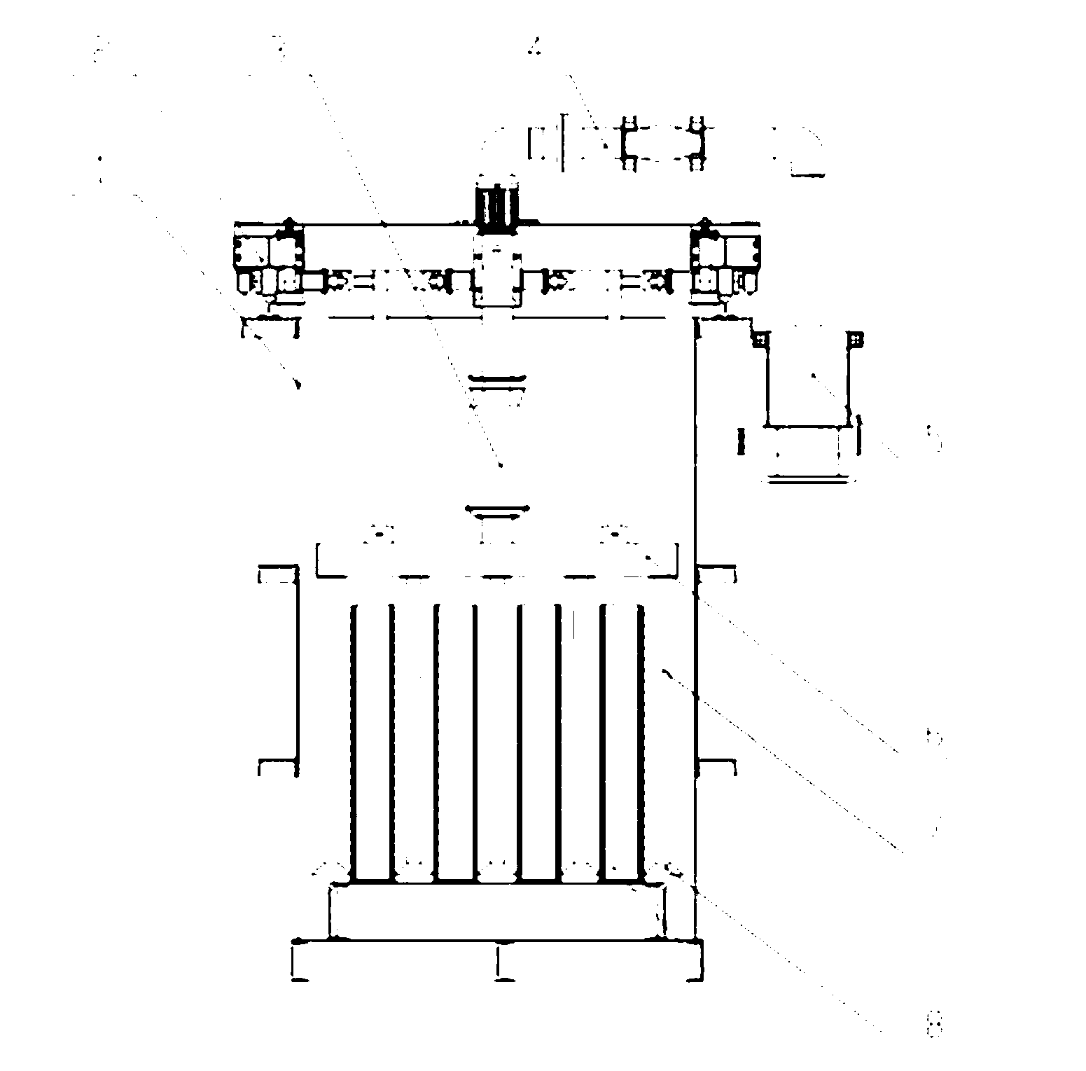 Sediment suction system for cloth media filter