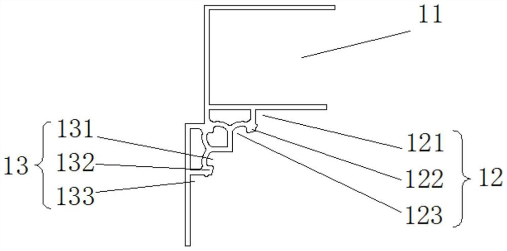 Prefabricated buckle suspended ceiling mounting structure