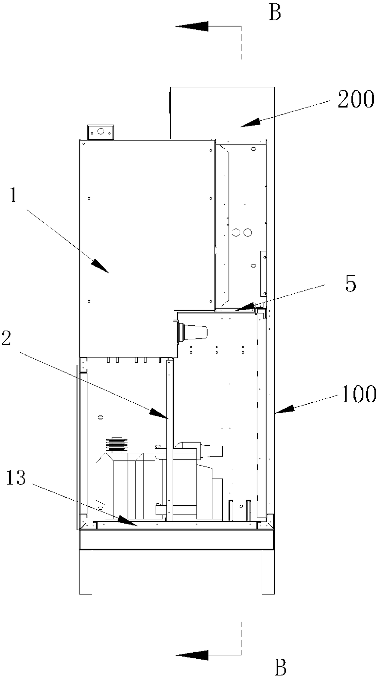 Primary and secondary fused inflatable cabinet