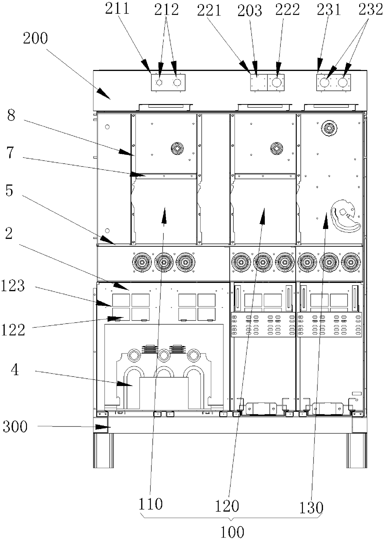 Primary and secondary fused inflatable cabinet