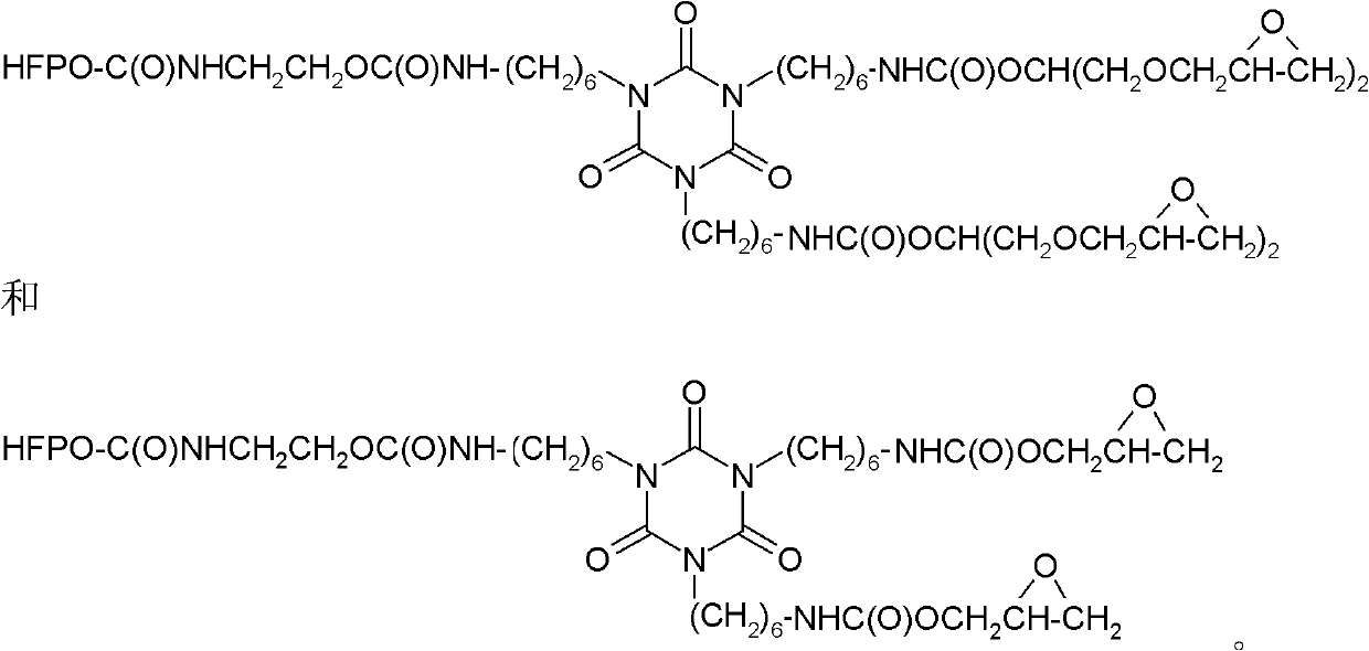 Epoxy-functionalized perfluoropolyether polyurethanes