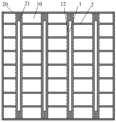 Back electrode structure of P-type PERC double-face solar battery and said battery