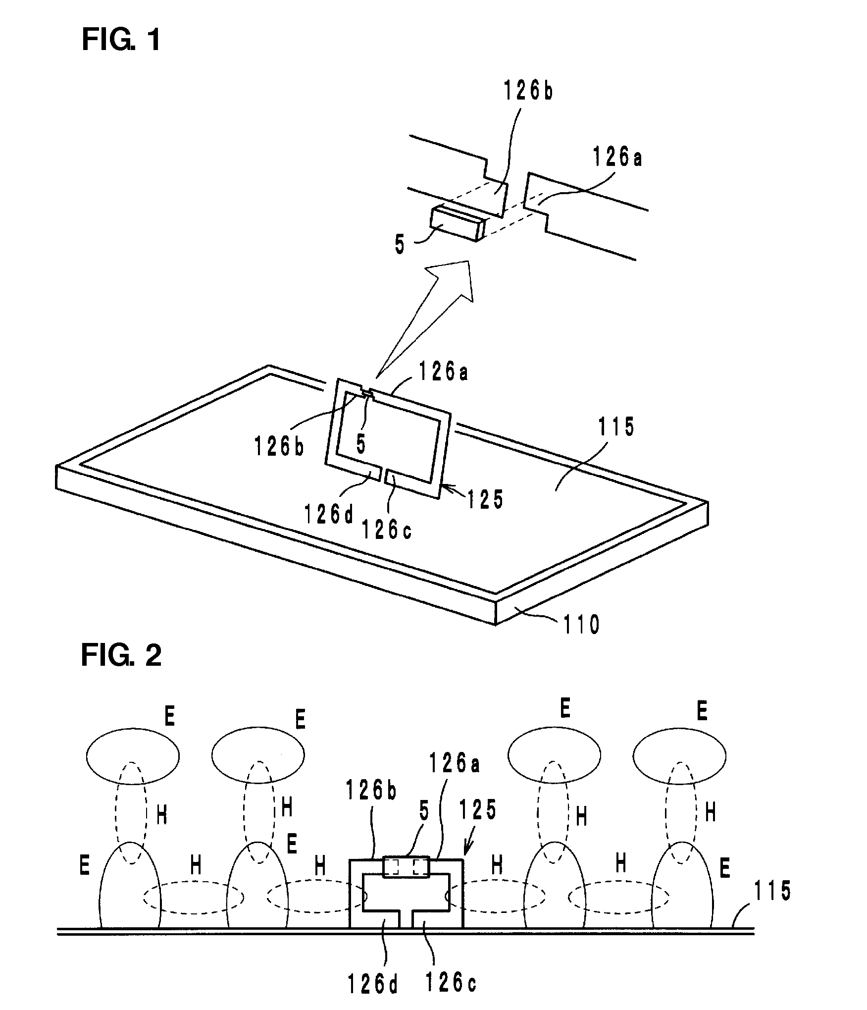 Wireless IC device component and wireless IC device