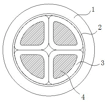 Self-cooling power cable