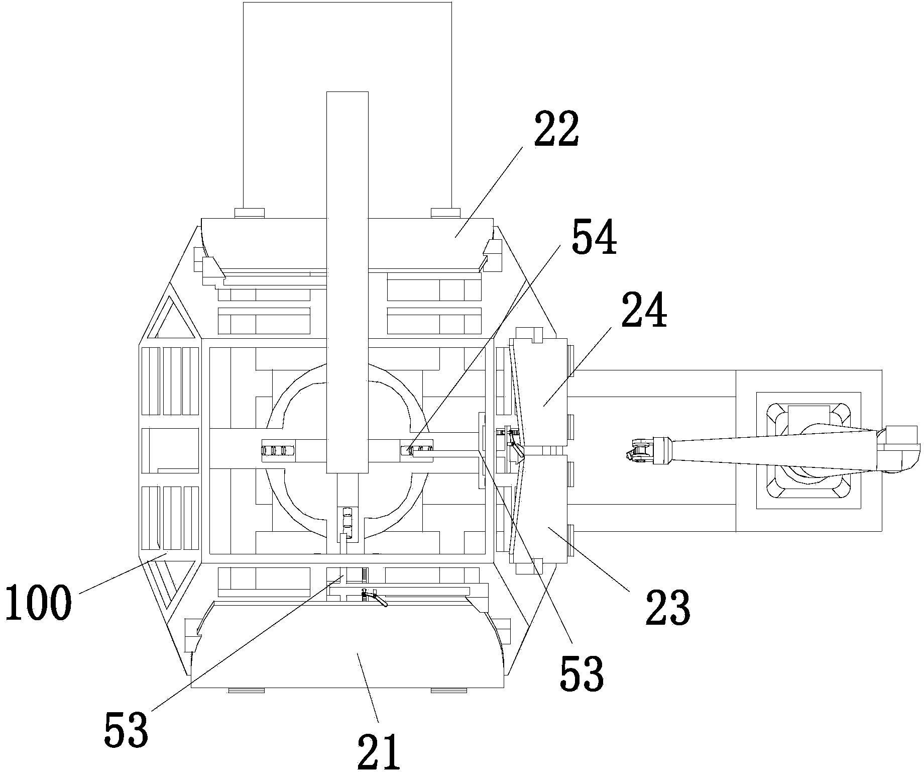 Glass gluing device