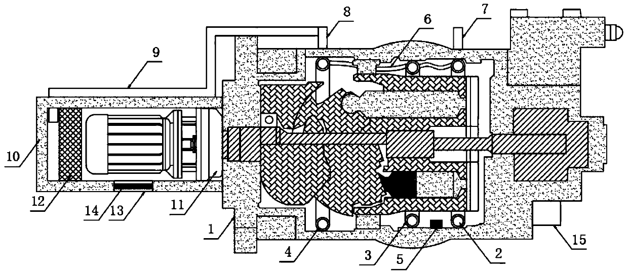 Hydraulic oil pump for engineering machinery