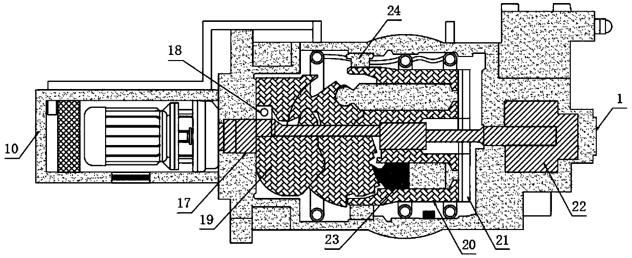 Hydraulic oil pump for engineering machinery